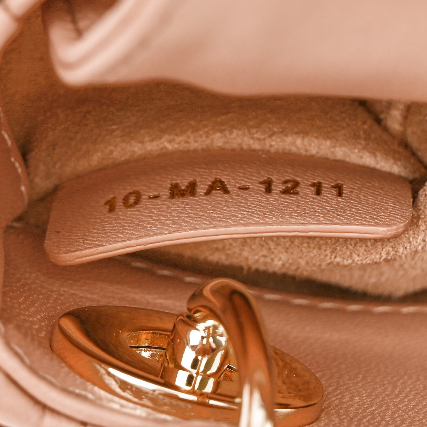 Lambskin Cannage Micro Lady Dior Rose Des Vents