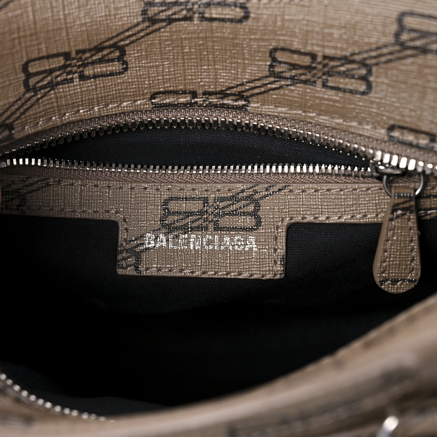 Balenciaga Coated Canvas BB Monogram Neo Cagole Handbag XS Beige Brown 6 of 9