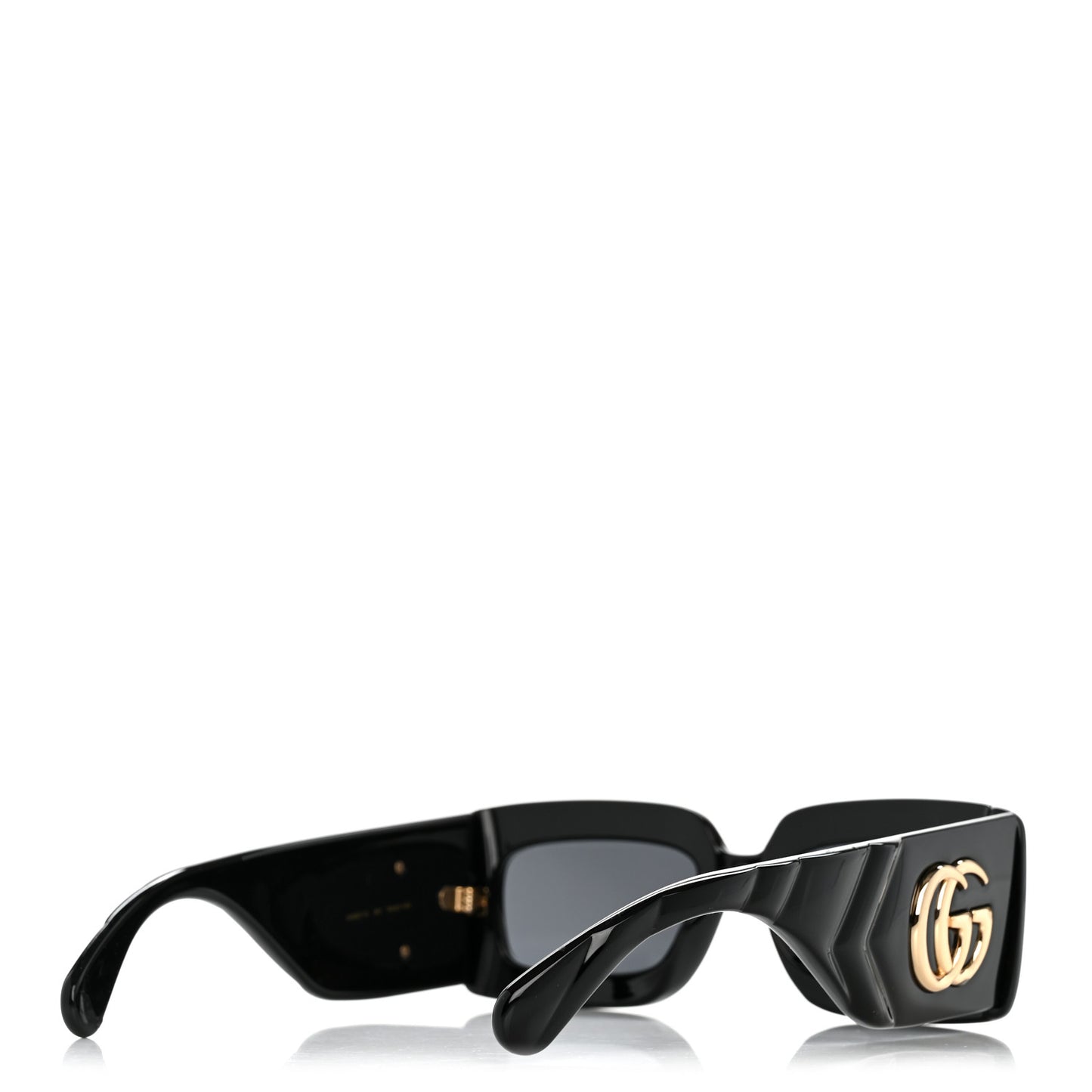 Acetate Rectangular Sunglasses GG0811S Black