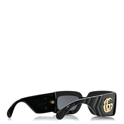 Gucci Acetate Rectangular Sunglasses GG0811S Black 4 of 9