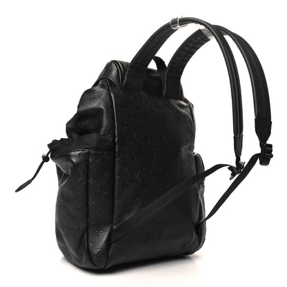 Louis Vuitton Calfskin Monogram Shadow Discovery Backpack Black 3 of 9