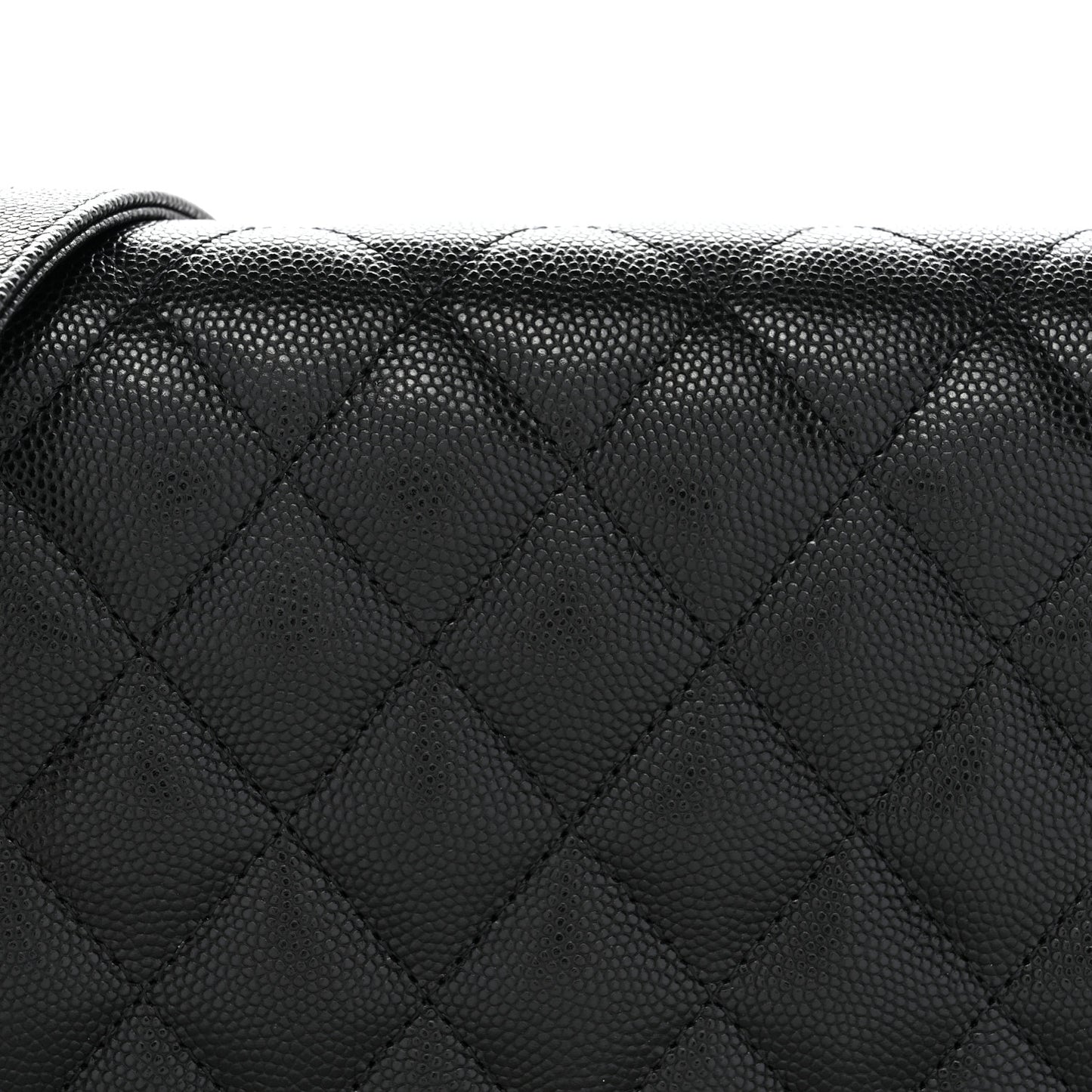 Caviar Quilted Boy Wallet On Chain WOC Black