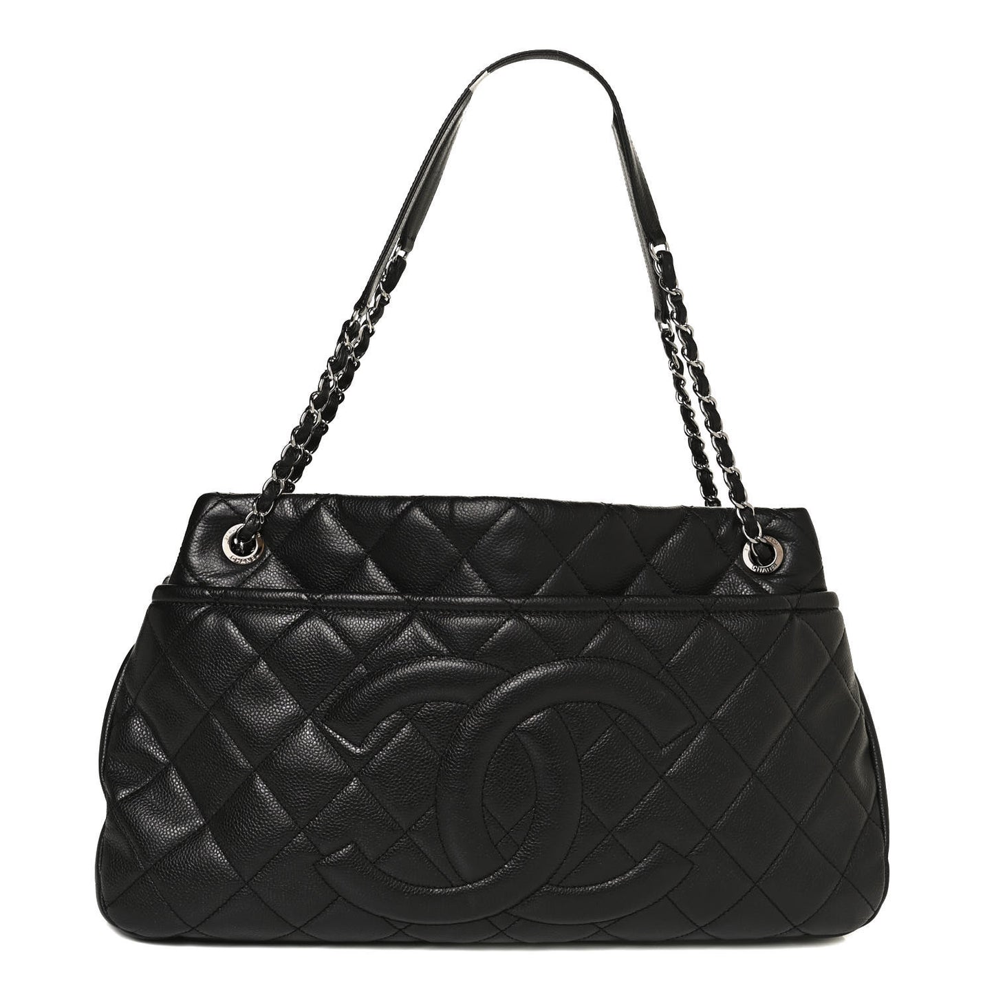 Caviar Quilted CC Timeless Soft Tote Black