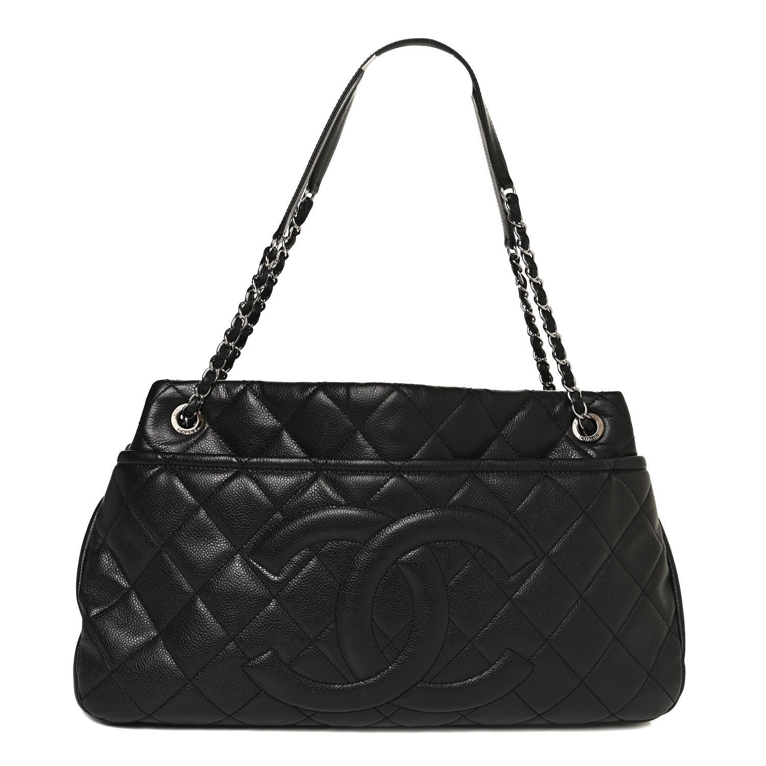 Chanel Caviar Quilted CC Timeless Soft Tote Black 1 of 11