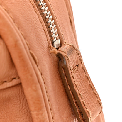 Chanel Calfskin Stitched Bowler Light Brown 10 of 11
