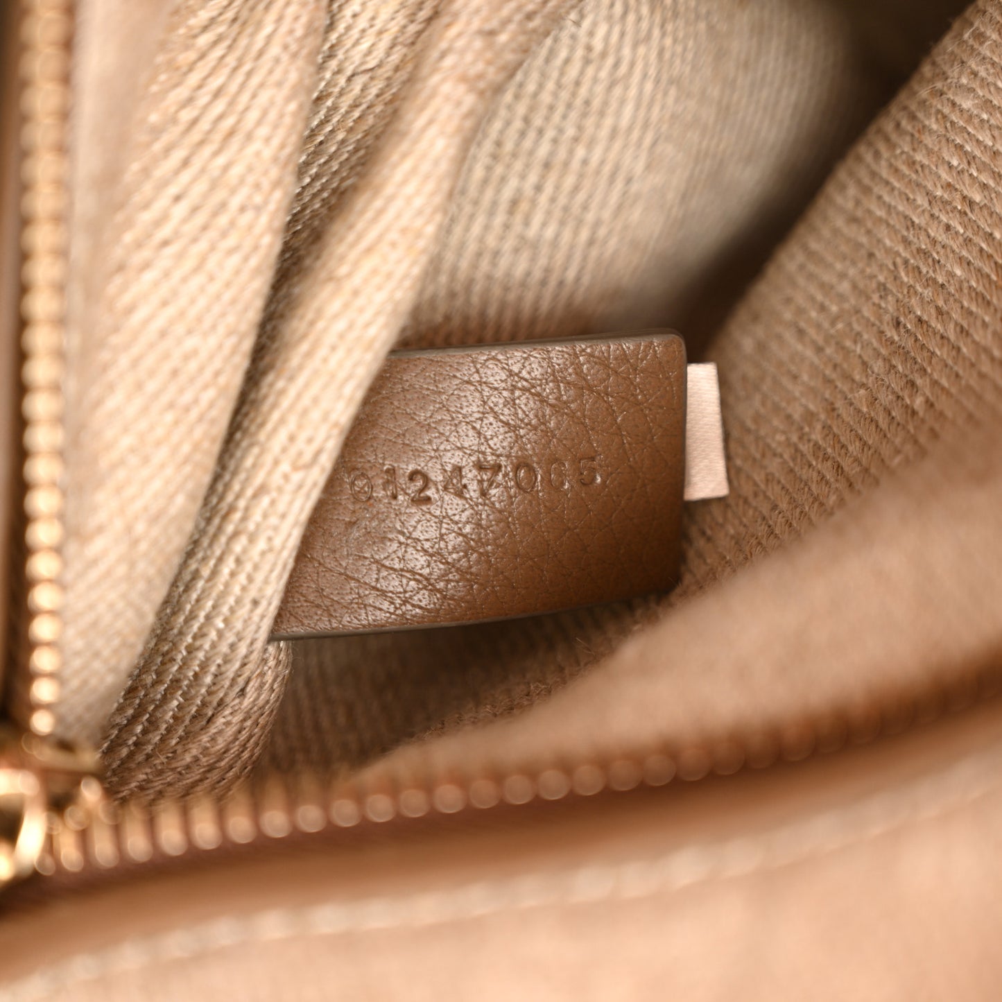 Grained Calfskin Medium Penelope Shoulder Bag Nut