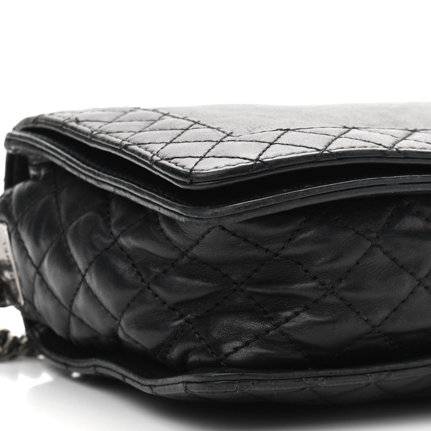 Calfskin Medium Boy Reverso Flap Black