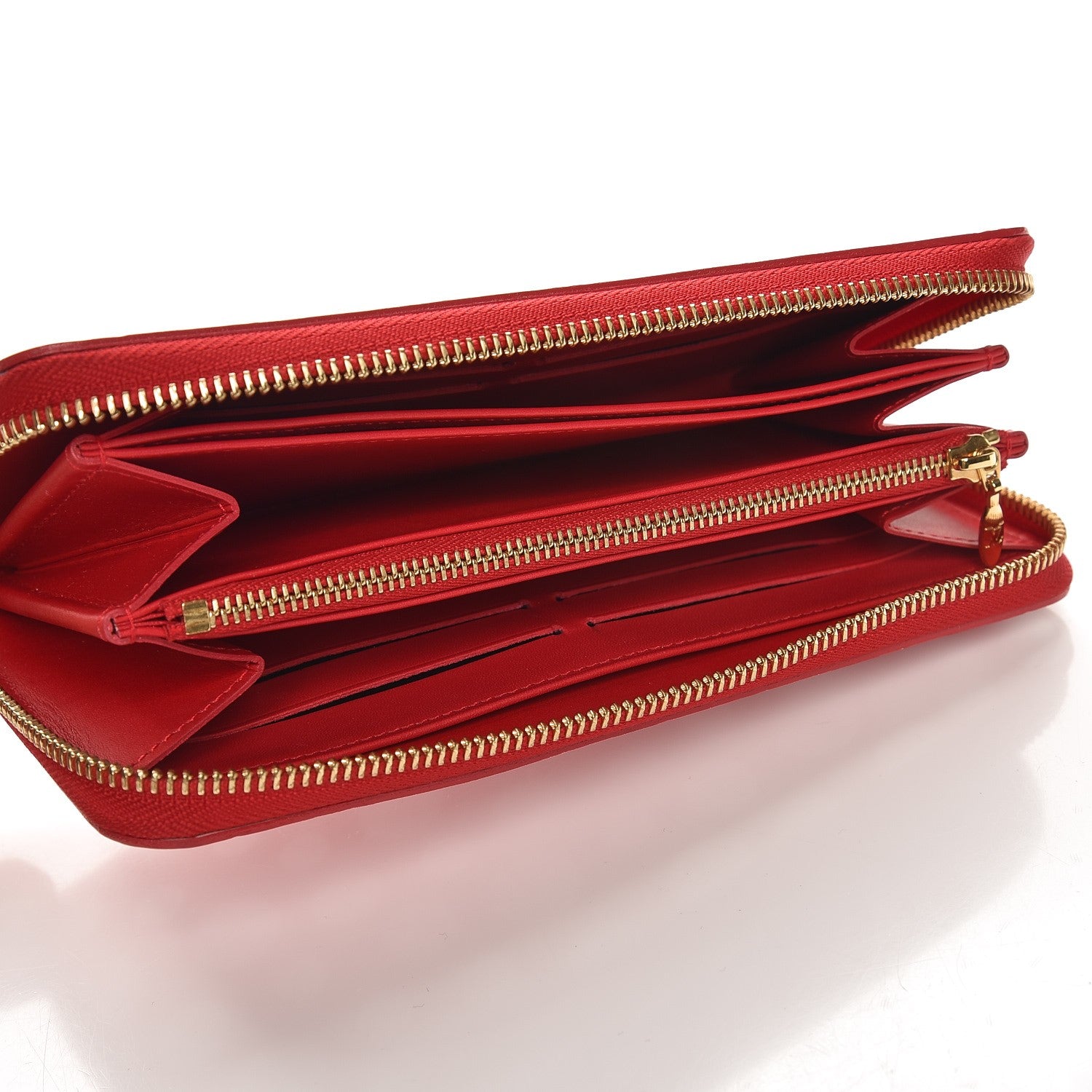 Louis Vuitton Vernis Kusama Infinity Dots Zippy Wallet Red 5 of 8