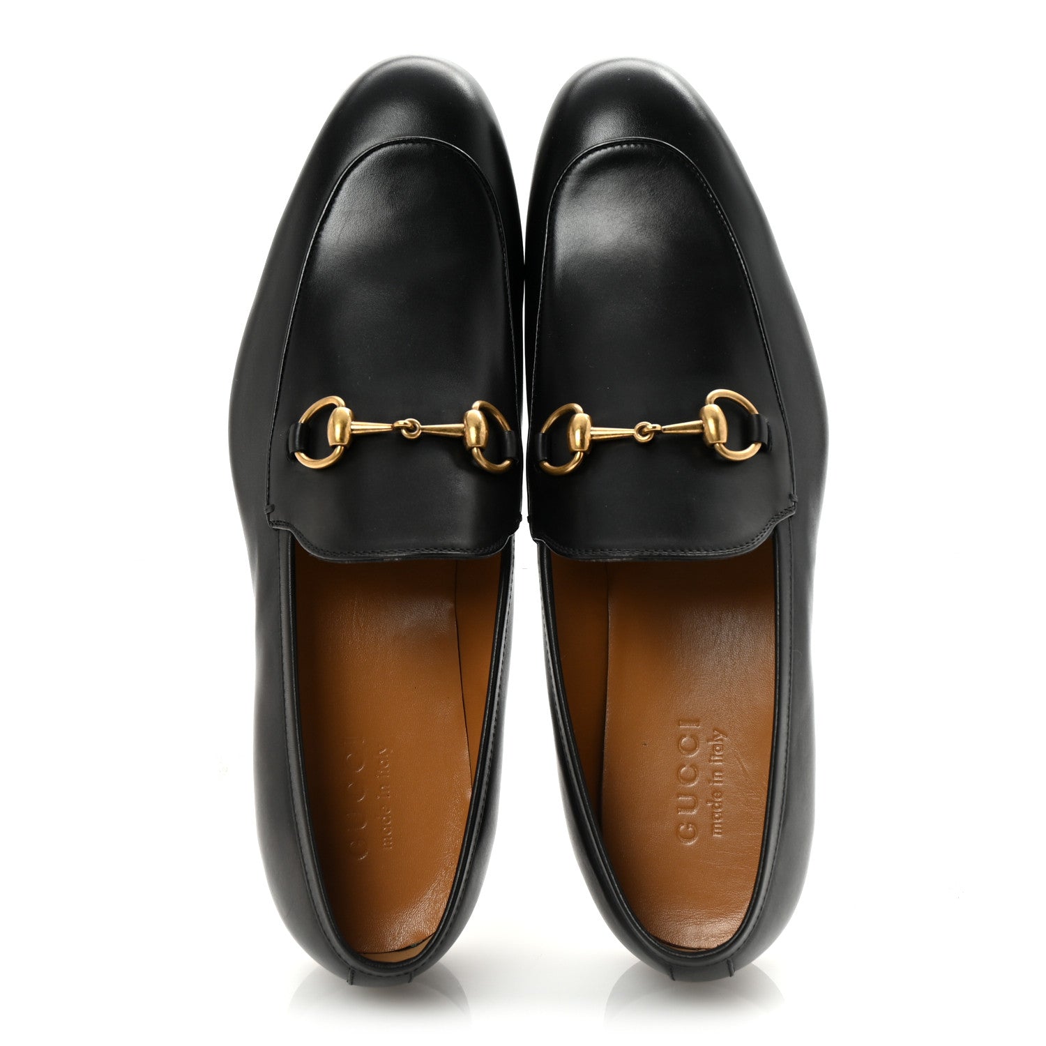 Gucci Betis Glamour Horsebit Mens Jordaan Loafers 10 Black 2 of 10