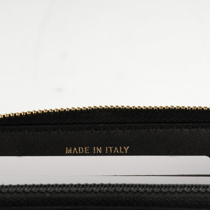 Chanel Aged Calfskin Quilted Small Lucky Charms Casino 2.55 Reissue Zip Around Wallet Black 7 of 8