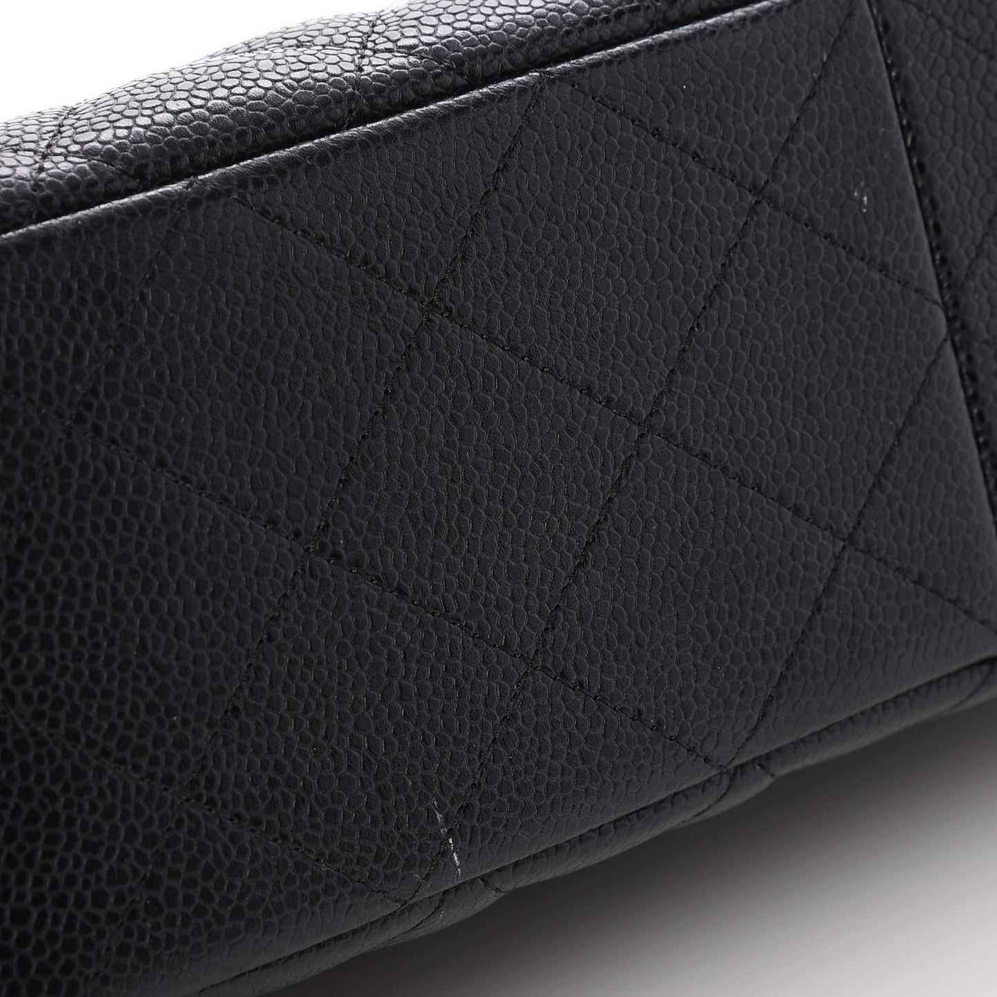 Caviar Quilted Jumbo Single Flap Black