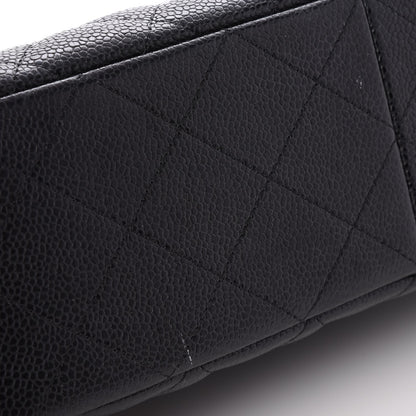 Chanel Caviar Quilted Jumbo Single Flap Black 10 of 15