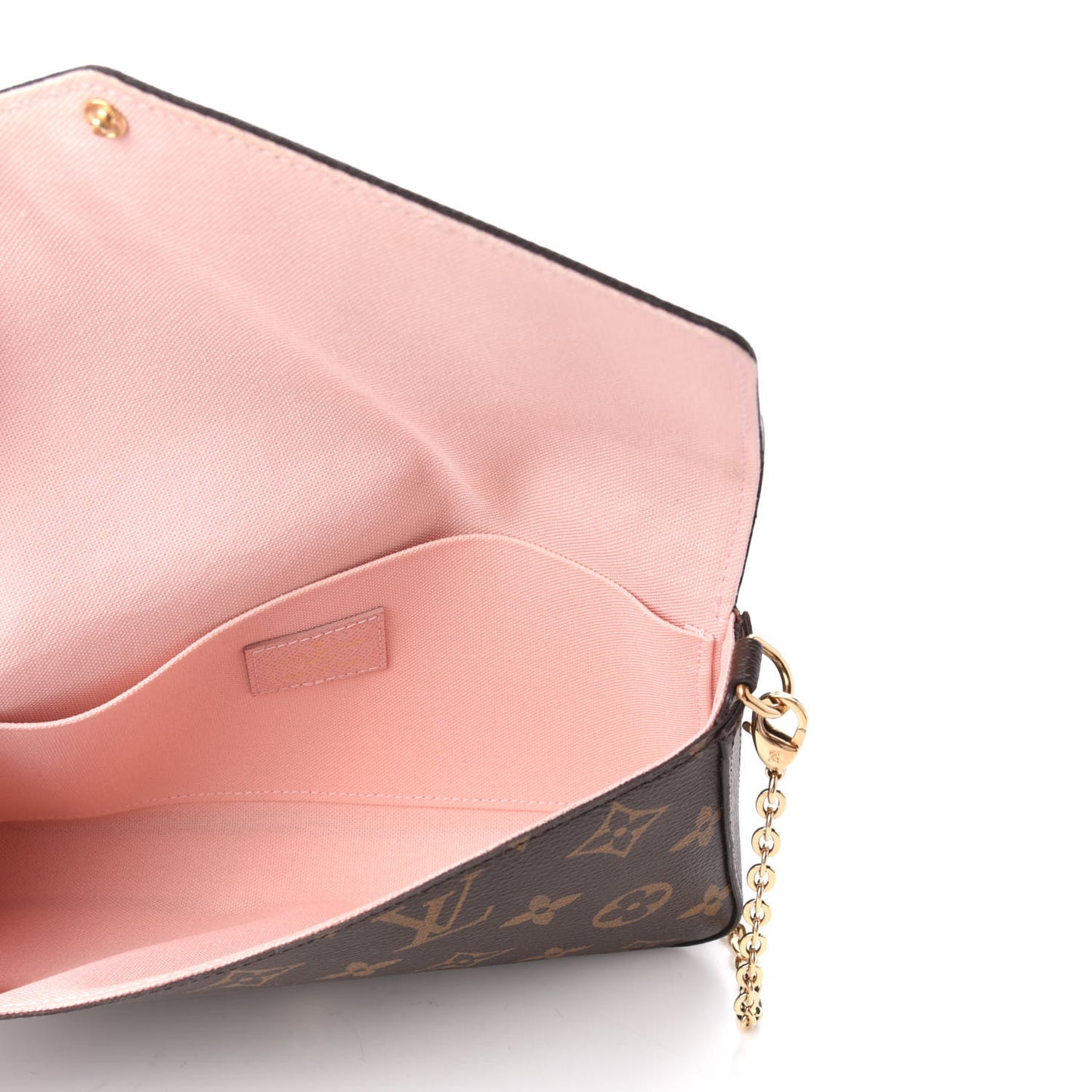 Monogram Valentine Dog Pochette Felicie Chain Wallet