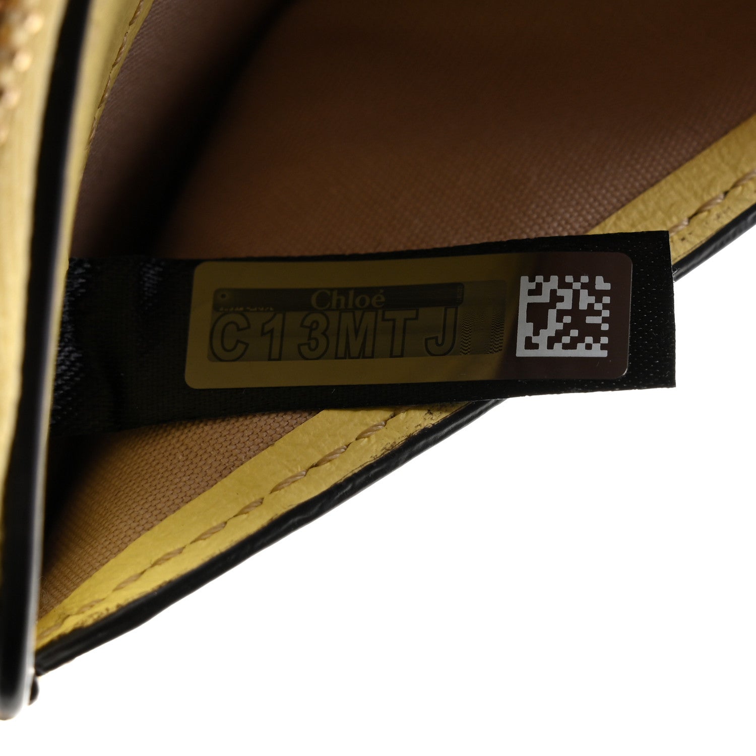 Chloe Calfskin Alphabet Purse Wallet Lemonade 6 of 8