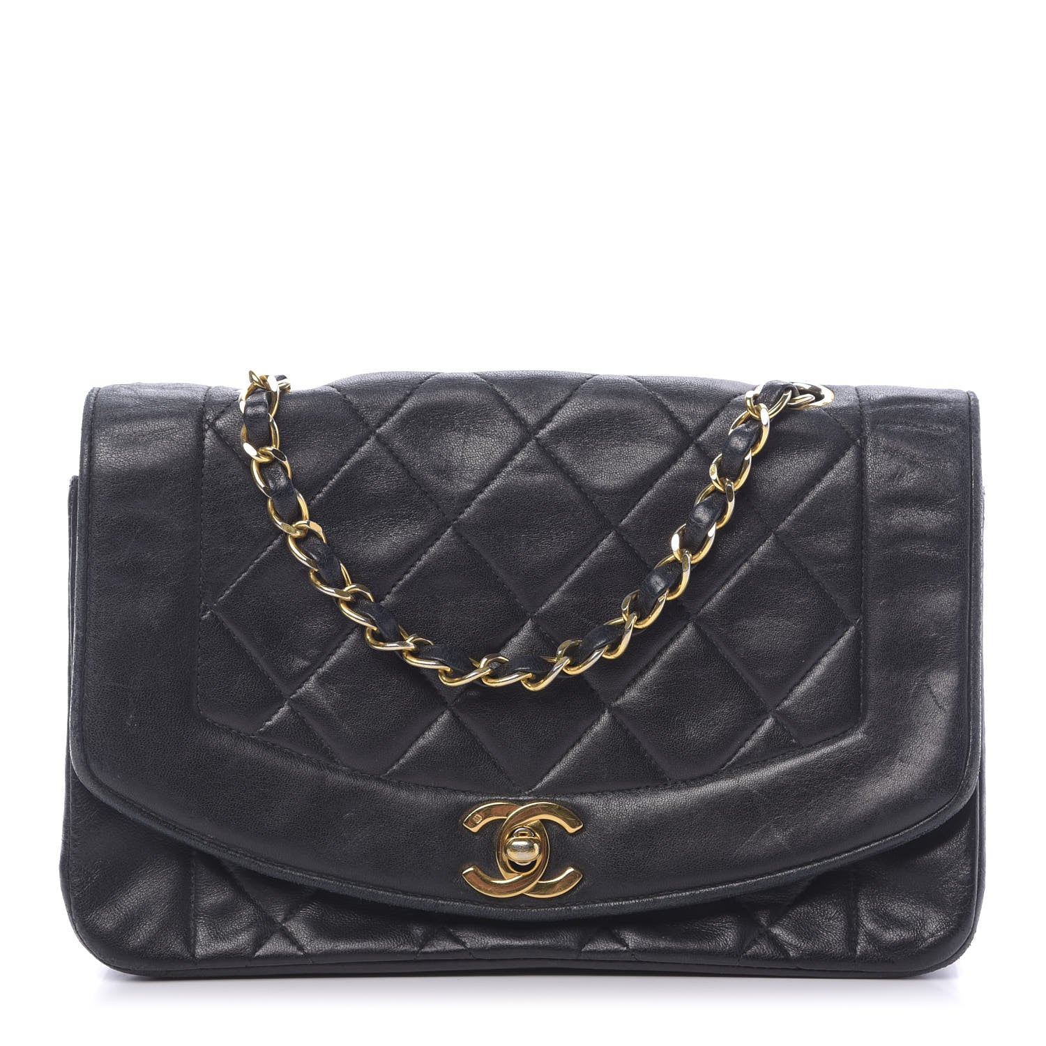 Chanel Lambskin Quilted Small Single Flap Black 1 of 14