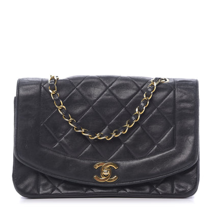 Chanel Lambskin Quilted Small Single Flap Black 1 of 14