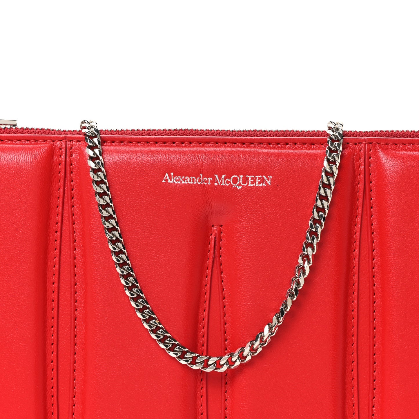 Calfskin Slash Pouch Welsh Red