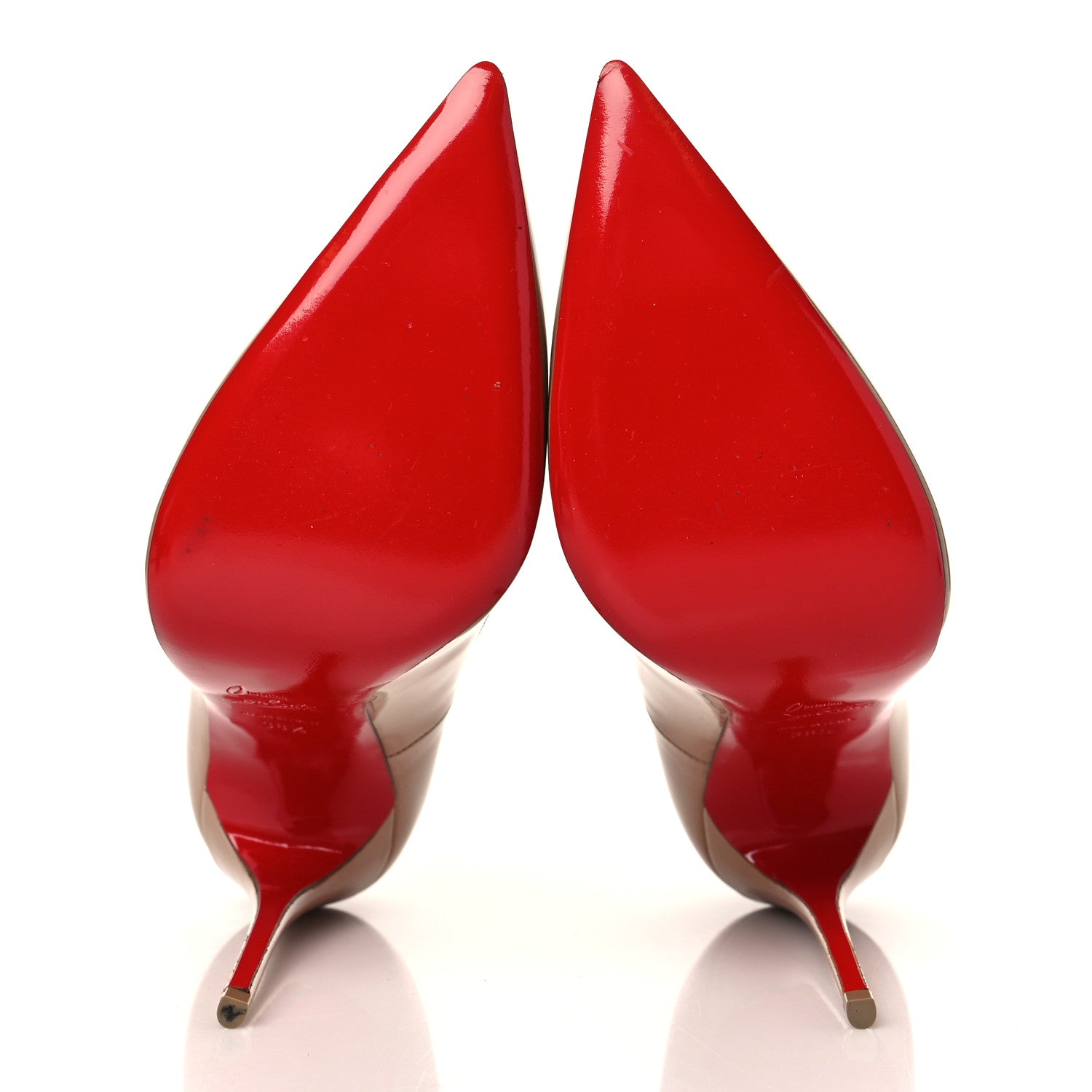 Christian Louboutin Patent So Kate 120 Pumps 38.5 Nude 6 of 8