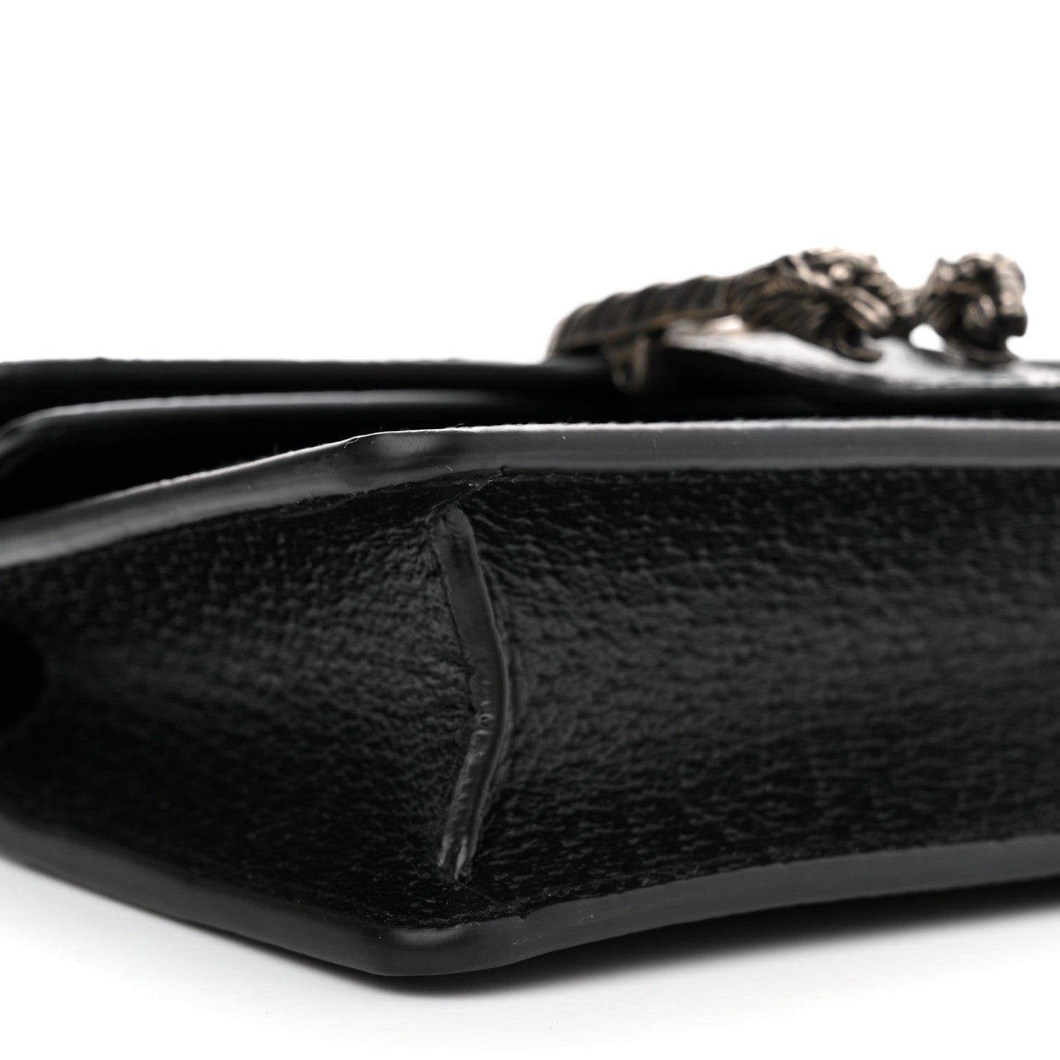 Gucci Jacquard Black Denim GG Monogram Super Mini Dionysus Shoulder Bag Black Ivory 8 of 10
