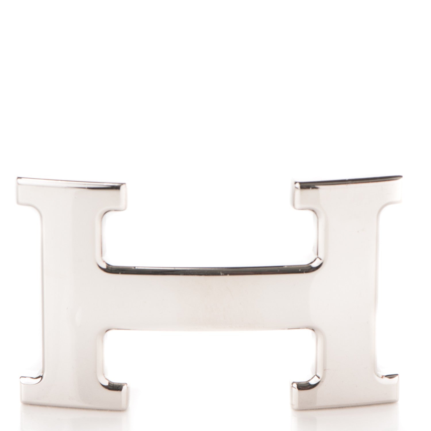 Hermes Polished Palladium 32mm H Belt Buckle Silver 1 of 5