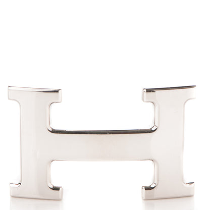 Hermes Polished Palladium 32mm H Belt Buckle Silver 1 of 5