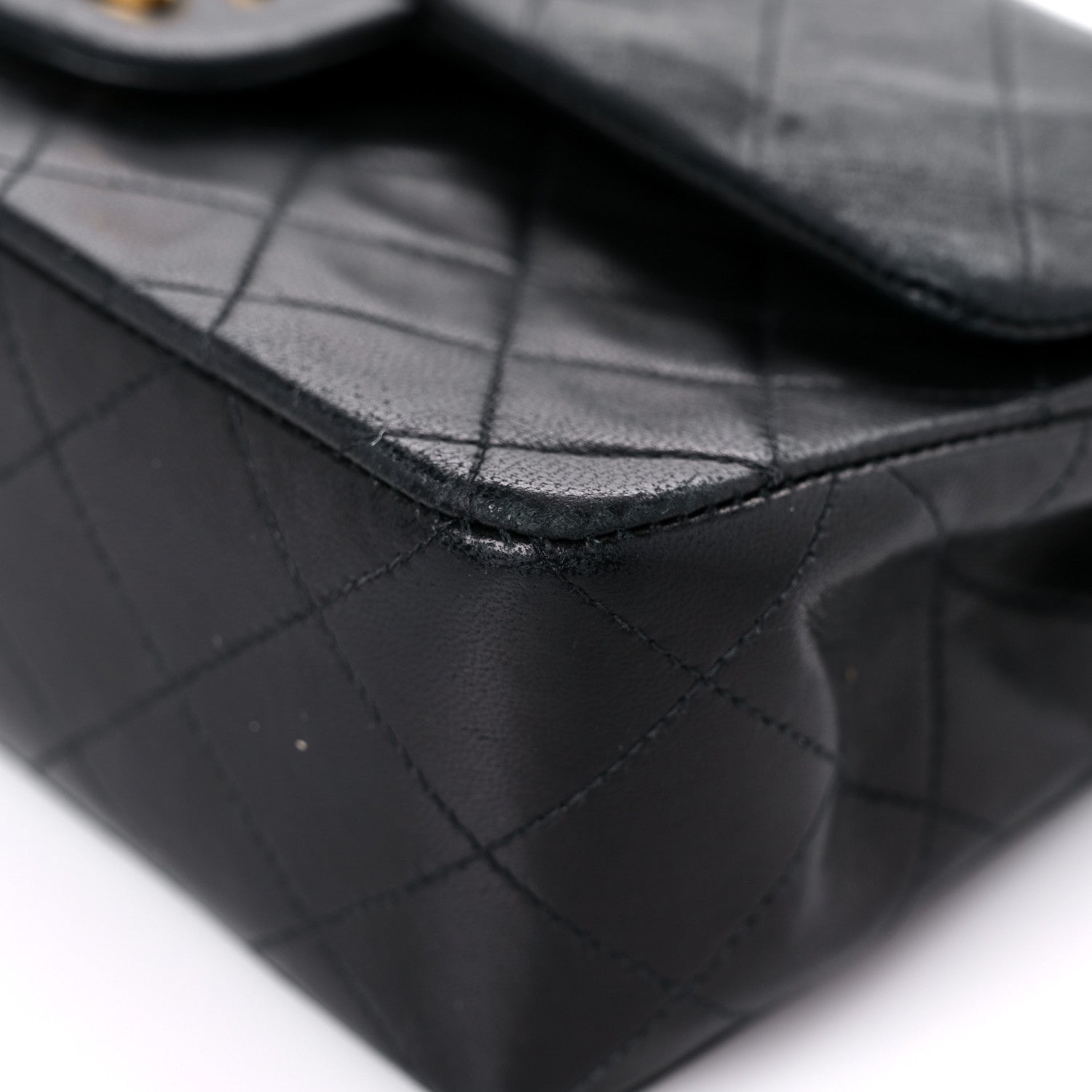 Chanel Lambskin Quilted Small Double Flap Black 9 of 24