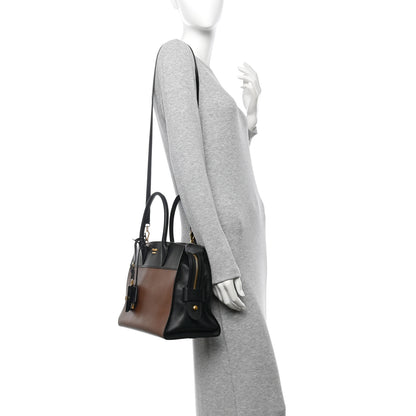 Prada Saffiano City Calfskin Medium Esplanade Tote Palissandro Black 2 of 16