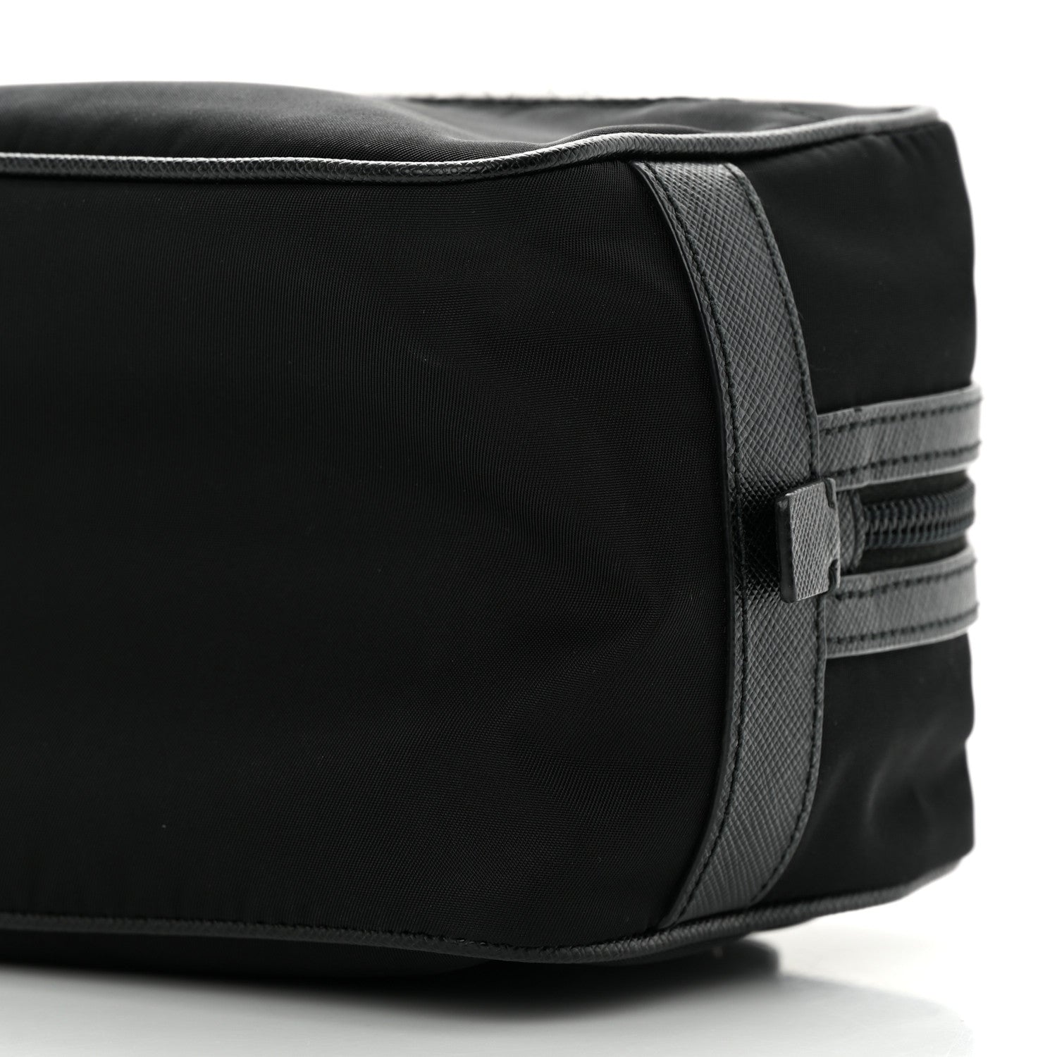 Prada Re-Nylon Saffiano Travel Pouch Black 11 of 12