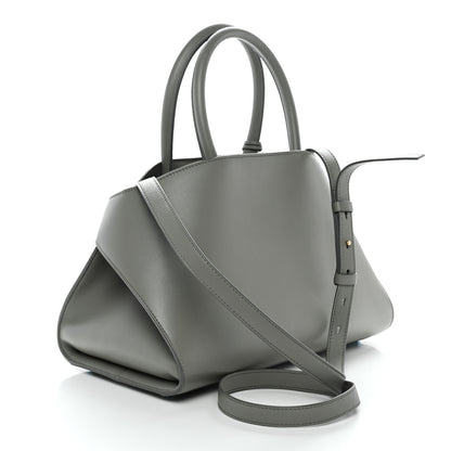 Salvatore Ferragamo Calfskin Small Hug Bag Ash Grey 2 of 9