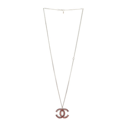Chanel Resin CC Necklace Gold Red Burgundy 3 of 6