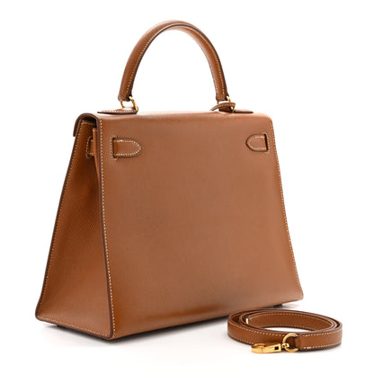 Hermes Courchevel Kelly Sellier 28 Gold 3 of 10
