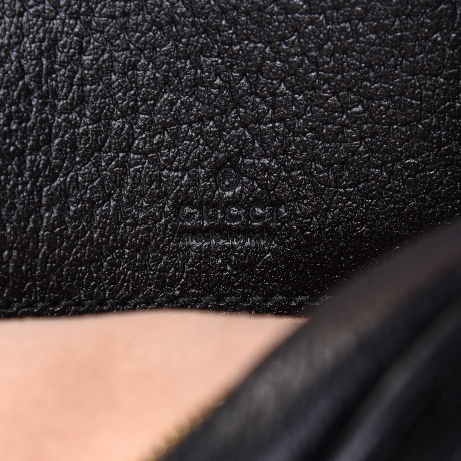 Gucci Grained Calfskin Web Mini Ophidia Round Backpack Black 5 of 10