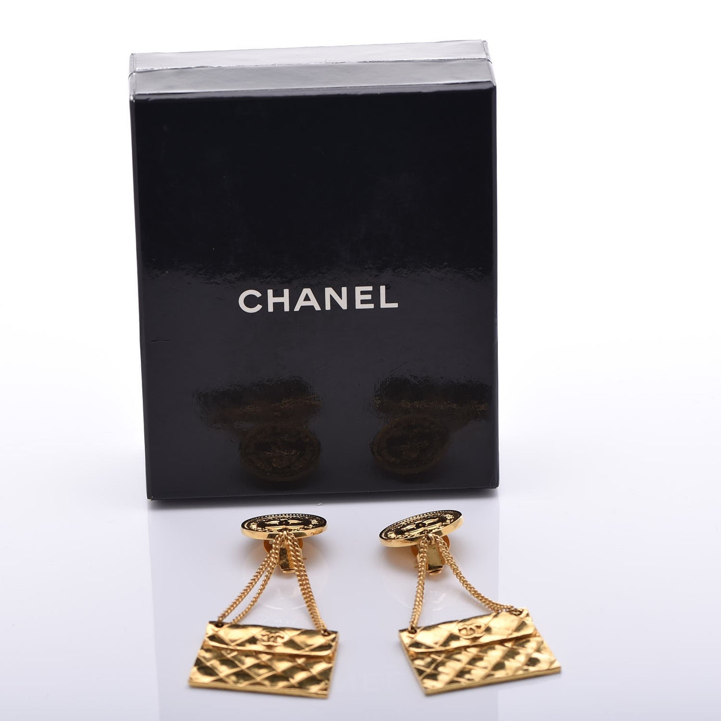 2.55 Flap Clip On Earrings Gold