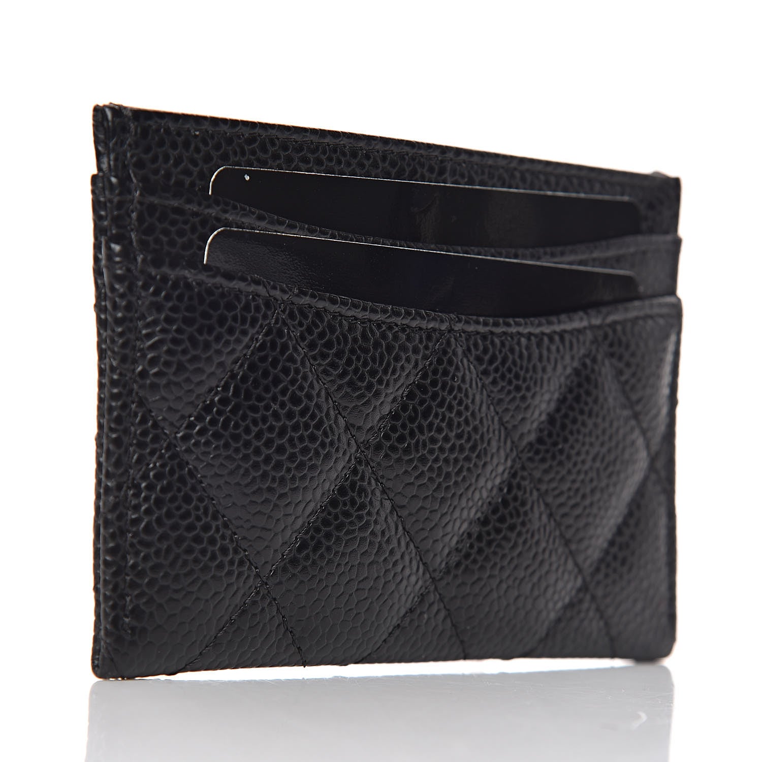 Chanel Caviar Quilted Card Holder Black 3 of 9