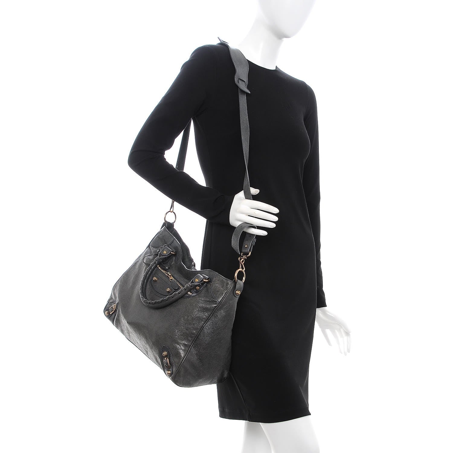 Balenciaga Agneau Giant 12 Rose Gold Hardware Velo Anthracite 2 of 10
