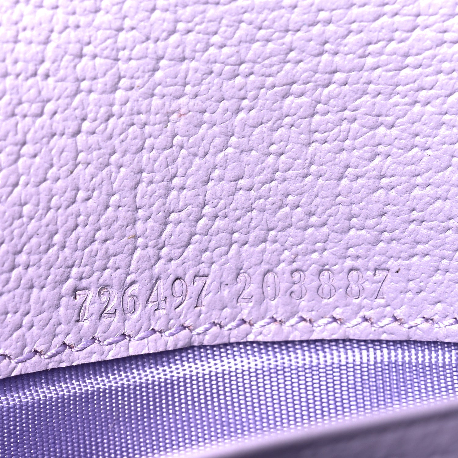 Gucci Monogram Jumbo GG Textured Dollar Calfskin Ophidia Continental Wallet On Chain Beige Lapis 7 of 11