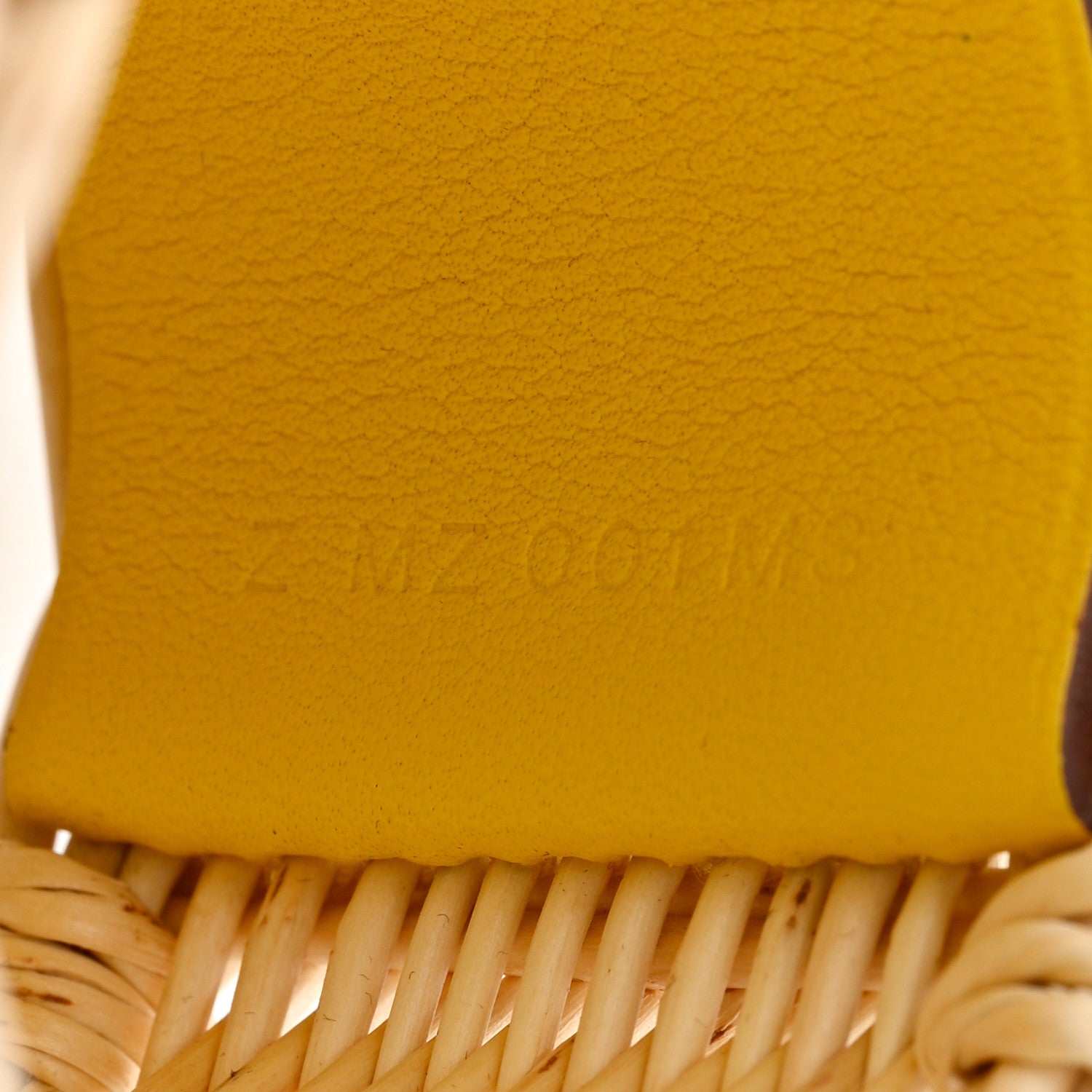 Hermes Wicker Barenia Medor Picnic Cuff Bracelet T2 Jaune de Naples 5 of 7