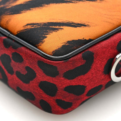 Dolce & Gabbana Nylon Tiger Print Logo Crossbody Bag Multicolor 9 of 9