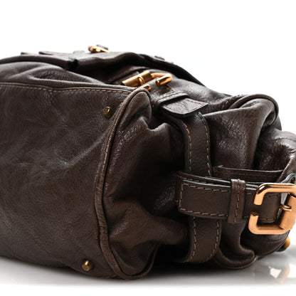 Chloe Calfskin Paddington Front Pocket Tote Chocolate 10 of 11