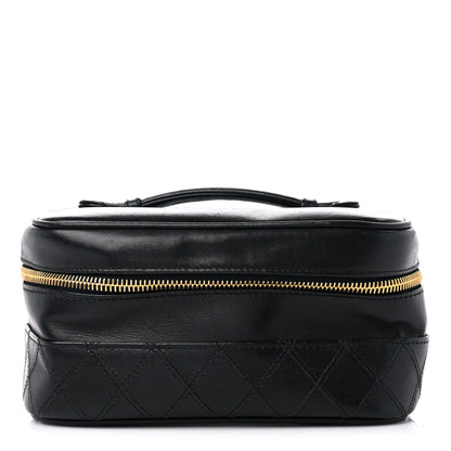 Chanel Lambskin Vanity Cosmetic Case Black 1 of 16