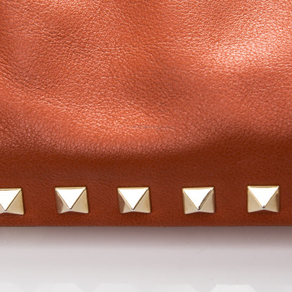 Valentino Garavani Vitello Small Rockstud Tote English Red 8 of 8