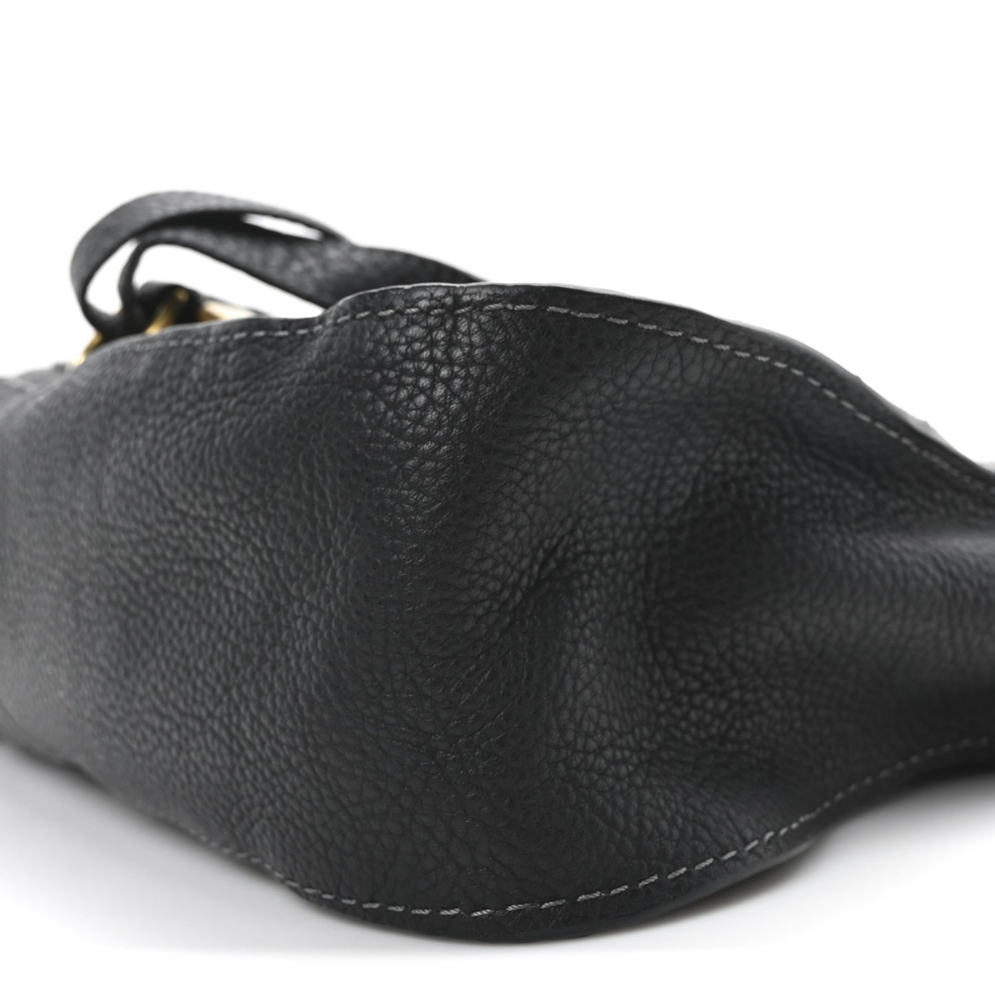 Calfskin Small Marcie Satchel Black
