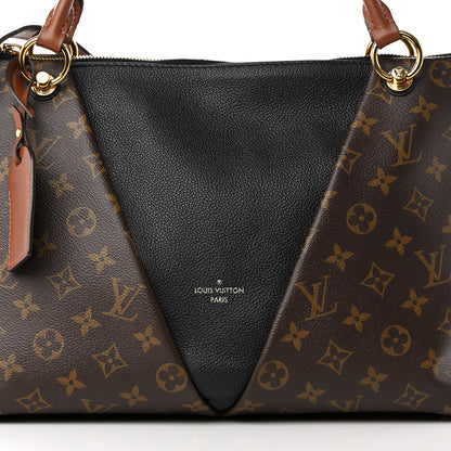 Louis Vuitton Monogram V Tote MM Black 9 of 15
