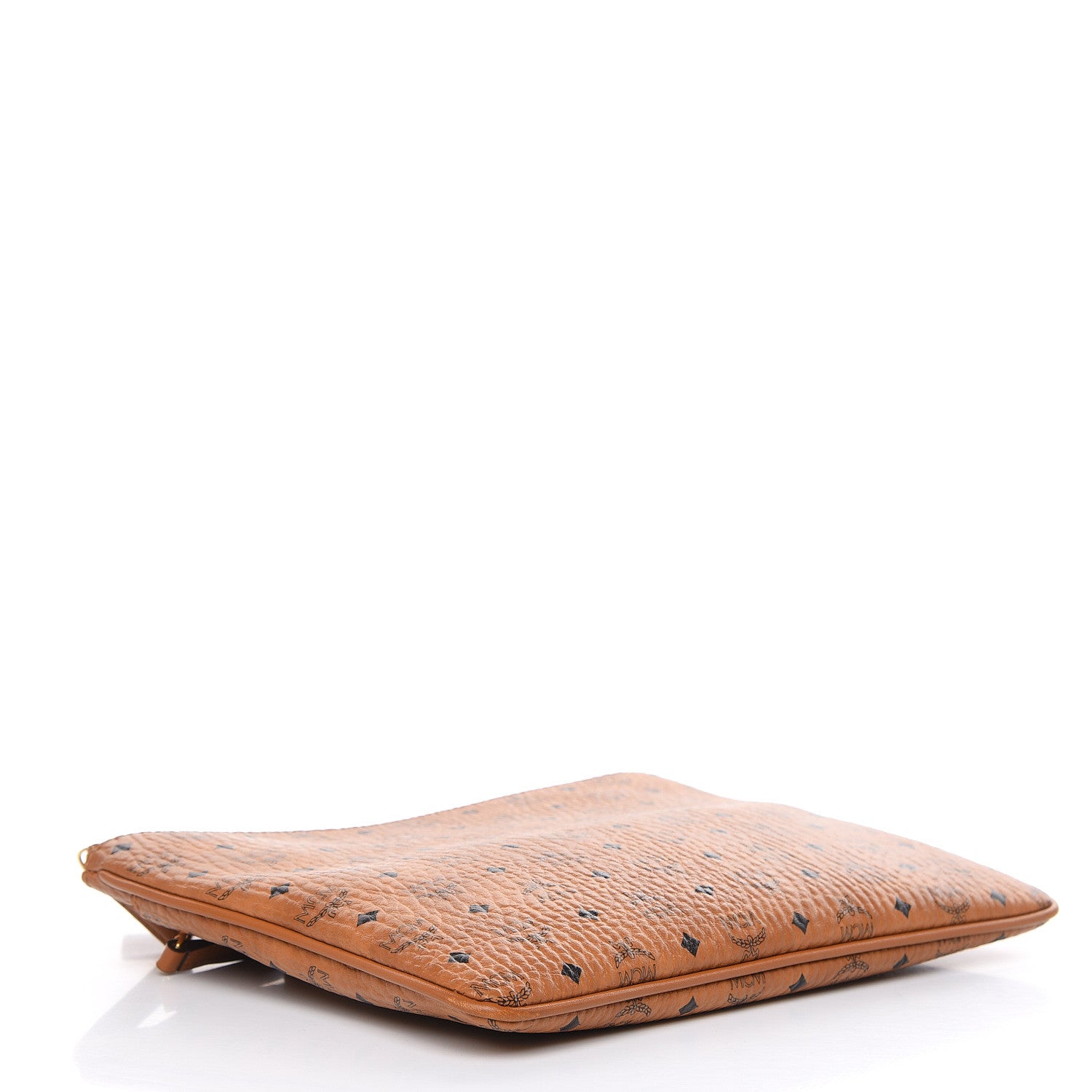 MCM Visetos Medium Crossbody Pouch Cognac 4 of 9