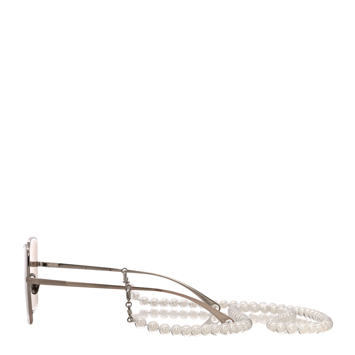 Butterfly Removable Pearl Chain Sunglasses 4262 Brown
