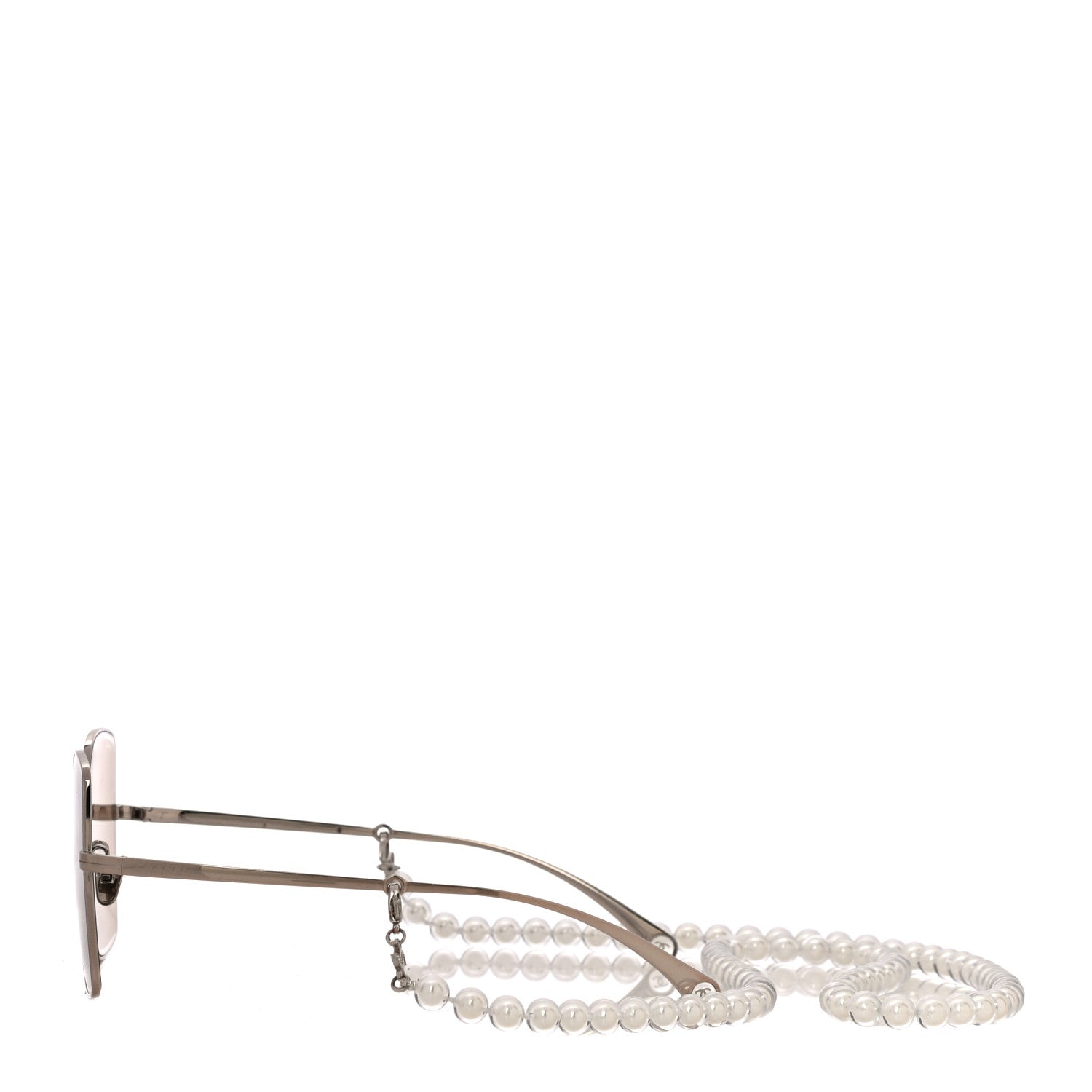 Chanel Butterfly Removable Pearl Chain Sunglasses 4262 Brown 3 of 10