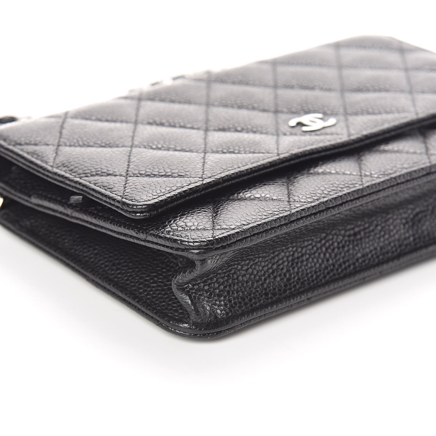 Chanel Caviar Quilted Wallet On Chain WOC Black 9 of 10