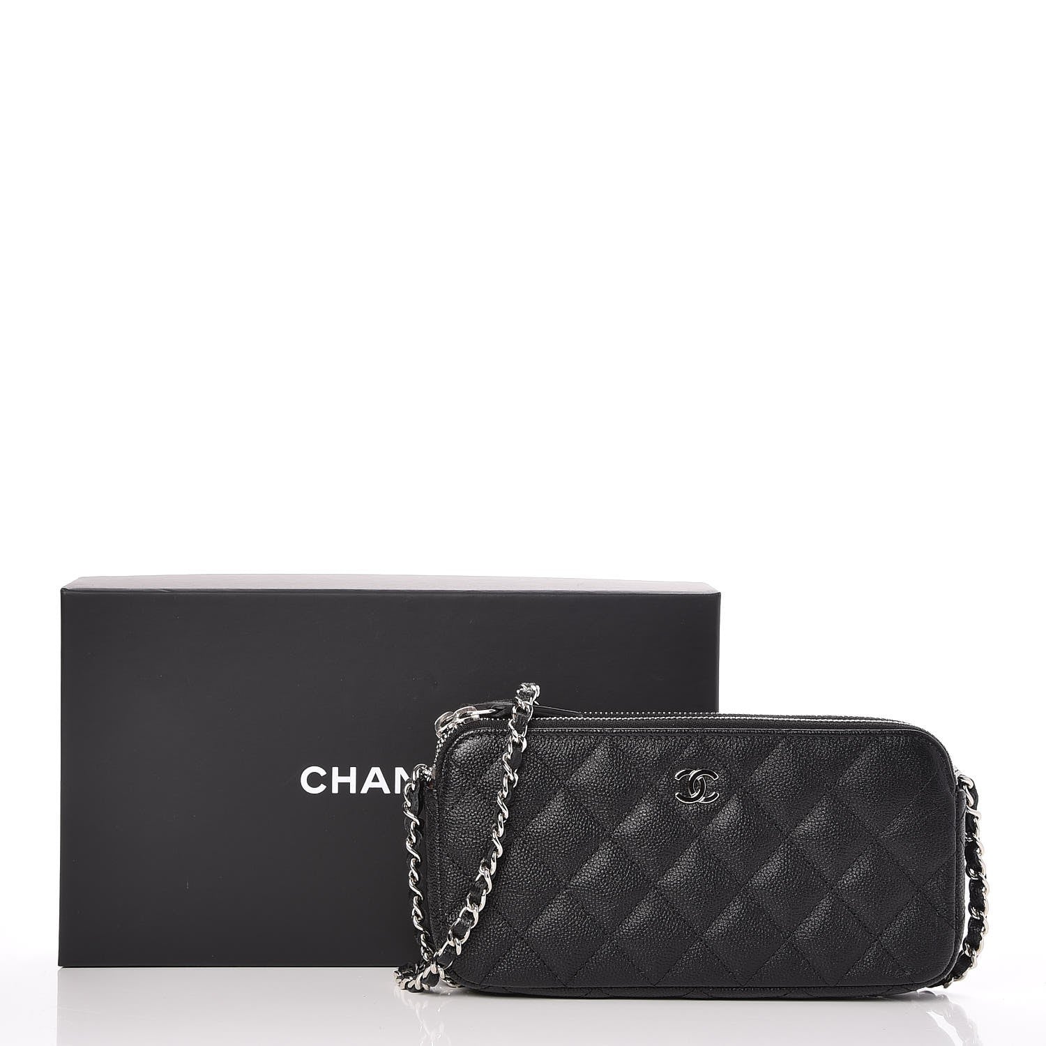 Chanel Caviar Quilted Small Clutch With Chain Black 9 of 9