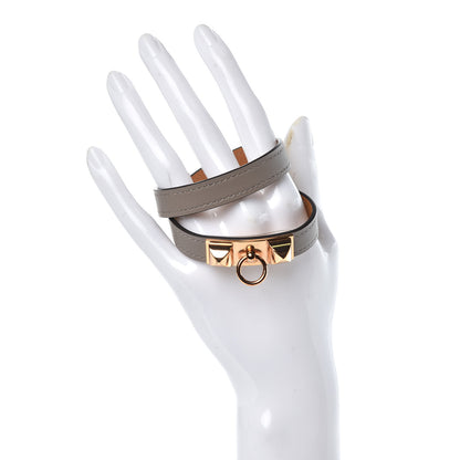 Hermes Swift Rivale Double Tour Bracelet T2 Gris Asphalte 2 of 8