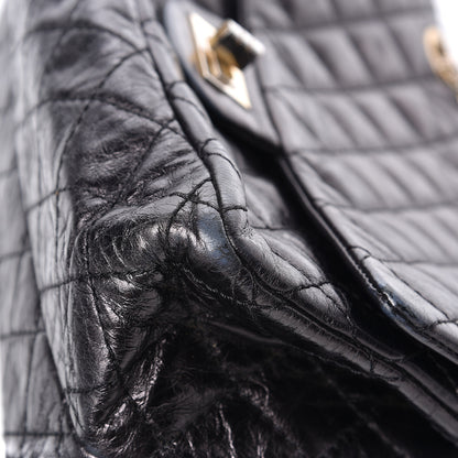 Chanel Metallic Aged Calfskin Accordion Reissue 2.55 Flap Dark Silver 16 of 18